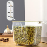 Maxbell Sealed Grain Storage Bin Multifunction for Countertop Cabinets Gray 5L