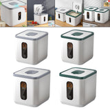 Maxbell Sealed Grain Storage Bin Multifunction for Countertop Cabinets Gray 5L