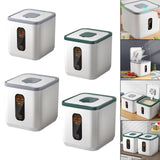 Maxbell Sealed Grain Storage Bin Multifunction for Countertop Cabinets Gray 5L