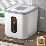 Maxbell Sealed Grain Storage Bin Multifunction for Countertop Cabinets Gray 5L