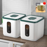 Maxbell Sealed Grain Storage Bin Multifunction for Countertop Cabinets Green 5L