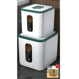 Maxbell Sealed Grain Storage Bin Multifunction for Countertop Cabinets Gray 10L