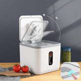 Maxbell Sealed Grain Storage Bin Multifunction for Countertop Cabinets Green 10L