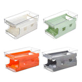 Maxbell Fridge Organizer Fridge Shelf Holder 2 Tiers for Cabinet Fridge Drawer Orange