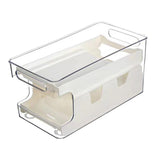 Maxbell Fridge Organizer Fridge Shelf Holder 2 Tiers for Cabinet Fridge Drawer White