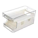 Maxbell Fridge Organizer Fridge Shelf Holder 2 Tiers for Cabinet Fridge Drawer White