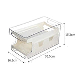 Maxbell Fridge Organizer Fridge Shelf Holder 2 Tiers for Cabinet Fridge Drawer White