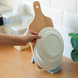 Maxbell Stove Top Ladle Rest Kitchen Organizer Ladle Tongs Rest Stand Utensil Rack white