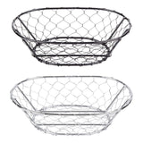 Maxbell Egg Storage Basket Centerpiece Fruit Bowl Holder Rack Desktop Bowl Black