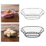 Maxbell Egg Storage Basket Centerpiece Fruit Bowl Holder Rack Desktop Bowl Black