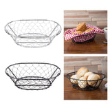 Maxbell Egg Storage Basket Centerpiece Fruit Bowl Holder Rack Desktop Bowl Black