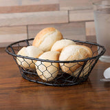 Maxbell Egg Storage Basket Centerpiece Fruit Bowl Holder Rack Desktop Bowl Black