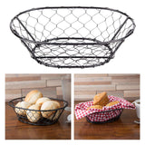 Maxbell Egg Storage Basket Centerpiece Fruit Bowl Holder Rack Desktop Bowl Black