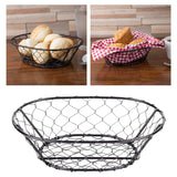 Maxbell Egg Storage Basket Centerpiece Fruit Bowl Holder Rack Desktop Bowl Black