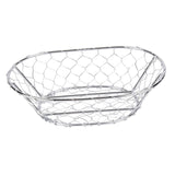 Maxbell Egg Storage Basket Centerpiece Fruit Bowl Holder Rack Desktop Bowl Silver