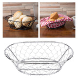 Maxbell Egg Storage Basket Centerpiece Fruit Bowl Holder Rack Desktop Bowl Silver
