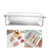 Maxbell Fridge Food Container Stackable Sealed Box Transparent Portable for Kitchen 3.3L