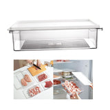Maxbell Fridge Food Container Stackable Sealed Box Transparent Portable for Kitchen 3.3L