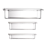 Maxbell Fridge Food Container Stackable Sealed Box Transparent Portable for Kitchen 3.3L
