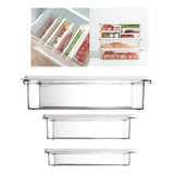 Maxbell Fridge Food Container Stackable Sealed Box Transparent Portable for Kitchen 3.3L