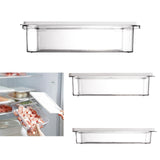 Maxbell Fridge Food Container Stackable Sealed Box Transparent Portable for Kitchen 3.3L