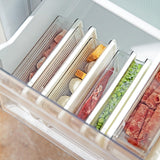 Maxbell Fridge Food Container Stackable Sealed Box Transparent Portable for Kitchen 1.1L
