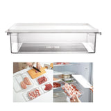 Maxbell Fridge Food Container Stackable Sealed Box Transparent Portable for Kitchen 1.1L