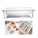 Maxbell Fridge Food Container Stackable Sealed Box Transparent Portable for Kitchen 1.1L