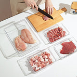 Maxbell Fridge Food Container Stackable Sealed Box Transparent Portable for Kitchen 700ML