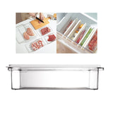 Maxbell Fridge Food Container Stackable Sealed Box Transparent Portable for Kitchen 700ML