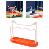 Maxbell Sink Sponge Holder Removable Drain Pan Dish Cloth Hanger for Kitchen Sink Orange
