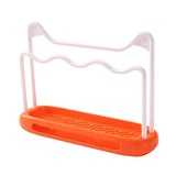 Maxbell Sink Sponge Holder Removable Drain Pan Dish Cloth Hanger for Kitchen Sink Orange