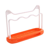 Maxbell Sink Sponge Holder Removable Drain Pan Dish Cloth Hanger for Kitchen Sink Orange
