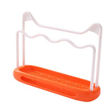 Maxbell Sink Sponge Holder Removable Drain Pan Dish Cloth Hanger for Kitchen Sink Orange