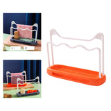Maxbell Sink Sponge Holder Removable Drain Pan Dish Cloth Hanger for Kitchen Sink Orange