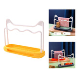 Maxbell Sink Sponge Holder Removable Drain Pan Dish Cloth Hanger for Kitchen Sink Yellow