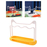 Maxbell Sink Sponge Holder Removable Drain Pan Dish Cloth Hanger for Kitchen Sink Yellow