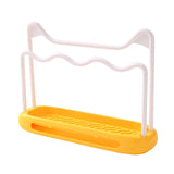 Maxbell Sink Sponge Holder Removable Drain Pan Dish Cloth Hanger for Kitchen Sink Yellow