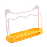 Maxbell Sink Sponge Holder Removable Drain Pan Dish Cloth Hanger for Kitchen Sink Yellow