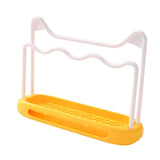 Maxbell Sink Sponge Holder Removable Drain Pan Dish Cloth Hanger for Kitchen Sink Yellow