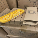 Maxbell Sink Sponge Holder Removable Drain Pan Dish Cloth Hanger for Kitchen Sink Yellow