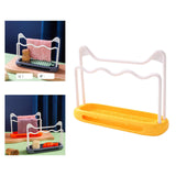 Maxbell Sink Sponge Holder Removable Drain Pan Dish Cloth Hanger for Kitchen Sink Yellow