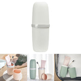 Maxbell Travel Toothbrush Case Accessory Lightweight Reusable for Trips Camping White
