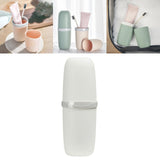 Maxbell Travel Toothbrush Case Accessory Lightweight Reusable for Trips Camping White