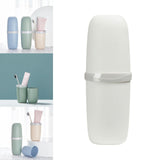 Maxbell Travel Toothbrush Case Accessory Lightweight Reusable for Trips Camping White