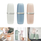 Maxbell Travel Toothbrush Case Accessory Lightweight Reusable for Trips Camping White
