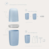 Maxbell Travel Toothbrush Case Accessory Lightweight Reusable for Trips Camping White