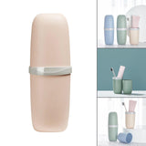 Maxbell Travel Toothbrush Case Accessory Lightweight Reusable for Trips Camping Pink