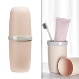 Maxbell Travel Toothbrush Case Accessory Lightweight Reusable for Trips Camping Pink