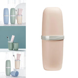 Maxbell Travel Toothbrush Case Accessory Lightweight Reusable for Trips Camping Pink